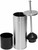Chrome Toilet Plunger with Holder Bathroom Metal Canister Holder Drip Cup, Heavy Duty, Deep Cleaning Silver