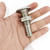 NRC&XRC Marine Grade Stainless Steel Barbed Short Straight 3/8" ID Thru-Hull with Nut&Custom Gasket for Boat