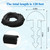 MIYOLO 120'ft Pool Liner Lock for In-Ground and Above Ground Pools, Roll Swimming Pool Liner Bead Lock Black