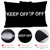 Khxriypha Hypebeast Room Decor Keep Off Pillow Set of 2 Breathable Pillow Cover Square Cushion Case for Home Sofa Couch Decoration 16×16 inch Black-1