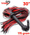 Whip 30" Red Horse Crop for Cosplay Faux Leather