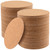 LEXININ 200 PCS 4 x 4 Inch Self Adhesive Round Cork Coasters, Cork Sheets with Adhesive Backing, Round Self Adhesive Cork Circle Tiles Pads for DIY Craft, 100 x 100 x 1mm, Brown