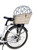 Wiklibox Natural Wicker Dog Bike Basket - 100% Organic Rattan Pet Carrier with Protective Grille - Eco Friendly Design - Soft Cotton Cushion & Mounting Bracket for Secure Bicycle Rear Luggage Rack