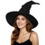 HOMELEX Witch Hat Halloween Adult Black Women's Large Witches Hat Costume Accessories for Party