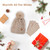 Women Winter Knit Warm Hat Beanie Gloves Set Pom Fleece Lined Hat with Touchscreen Gloves