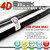 4D Black Carbon Fiber Vinyl Wrap Sticker Air Release Bubble Free Anti-Wrinkle 5 x 10 FT Feet / 60" x 120" in Inches 4D Black Carbon Fiber Vinyl Wrap Sticker Air Release Bubble Free Anti-Wrinkle 5 x 10 FT Feet / 60" x 120" in Inches