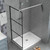 Shower Door Support Bar Arm Glass Door Fixed Panel for 5/16" to 3/8" Thick Glass, Wall to Bathroom Frameless Shower Fixed Panel 27.6'' to 47.2'' Support Arm for Shower Shower Door Support Bar Arm Glass Door Fixed Panel for 5/16" to 3/8" Thick Glass, Wall to Bathroom Frameless Shower Fixed Panel 27.6'' to 47.2'' Support Arm for Shower