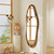 AAZZKANG Large Mirrors with Wood Framed 47"x20" Vintage Irregular Wall Mirror Full Length Asymmetrical for Bathroom Bedroom Living Room Entryway