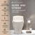 Day Moon™ Brushed Nickel Toilet Paper Holder Free Standing Toilet Paper Holder with Storage - Toilet Paper Stand and Tissue Holder for Bathroom - Toilet Paper Holder with Shelf and Wipe Holder