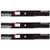 3PK Oregon 396-743 G6 Gator Blades for 72" John Deere EPC201693, TCU15882
