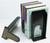 The Library Store Bear Hug Heavy Duty Steel Bookends with Cork Base Pair 9 inches H (Black)