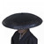 zonzxcv Bamboo Samurai Hat Samurai Cosplay Knight Japanese Hat Dia.19.7 Inches Depth 4 inches (Black，19.7 inches in diameter)