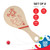 PICK A TOY Wooden Paddle Ball with String (Set of 2) with Green Carry Bag - Indoor Outdoor Toy: Kids Fun and Classic Paddleball Game for Boys and Girls, Party Favor Toys Ages 4+