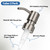 UHEY HOME 304 Stainless Steel Soap Dispenser Pump Replacement for Standard 28/400 Thread Size for Liquid Soap Lotion Refill Flat Top Dispenser Pumps Kitchen Bathroom 2 Pack(Brushed Nickel)