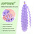 Purple Braiding Hair 18 Inch 2 Packs Long Lavender Purple Deep Ocean Wave Crochet Hair for Black Women Deep Wave Braiding Hair for Boho Braids (18 inch, lavender purple)
