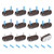 uxcell 12Pcs Nail-on Felt Furniture Pads, Rounded Rectangle Felt Pads Furniture Sliders Floor Protectors for Wooden Furniture Table Sofa Chair Leg (18mm, Brown)