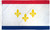 New Orleans Louisiana Flag Polyester 3 x 5 Foot 3x5 Mardi Gras Fleur de Lis