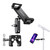 elitehood Aluminum Dual Ball Head Tablet Holder for Mic Stand, Adjustable iPad Mic Stand Holder, Side Mount Microphone Music Stand Phone Holder Mount for iPad, iPhone,4, 7-12.9in Tablets