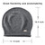 jaxmonoy Slouchy Knit Beanie Hat for Women Winter Soft Warm Ladies Slouch Knitted Skull Beanies Cap - Dark Grey