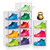 12 Pack Clear Shoe Boxes Stackable,Large Shoe Storage Organizer with Magnetic Door,Drop Side Shoe Containers for Entryway,Sneaker Storage Fit up to US Size 12 for Men/Women