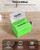Uniclife Acrylic Donation Box with Lock and Sign Holder Green Ballot Box with Slot Plastic Suggestion Boxes Tip Jar Cash Storage Container Drop Chest for Fundraising Voting Raffle, 6.2" x 5" x 4"