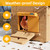 TIMEBAL Automatic Chicken Coop Door, Battery Powered Coop Opener with Timer & Light Sensor Mode, Auto Coops Doors with Programmable LCD Screen for Poultry, Weatherproof, Orange
