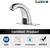 Luxice Touchless Bathroom Sink Faucet - Automatic Motion Sensor Battery Opertated with Temperature Mixing Valve for Commercial Lavatory Bathroom, Chrome