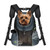 WOYYHO Pet Dog Carrier Backpack Small Dog Front Backpack Ventilated Mesh Dog Travel Back Pack with Safety Belt for Travel Hiking Cycling Outdoor Adventures (Size S: 2-4.5 lbs, Dark Gray)