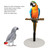 Bird Perch Stand, Adjustable Height Parrot Training Perch Stand Portable Detachable Parrot Play Stand, Bird Play Stand for Indoor Outdoor Traveling