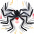 yosager Halloween Decor Electric Dropping Spider Upgrade 47in (Stretched Legs), Voice Activated Moving Hanging Spider with Red Eye & Spooky Sound, Large Scary Prop House Door Wall Window Yard Patio