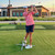 EyeLine Golf Training Aid Practice T - Swing Training Aid - Helps Align Feet, Shoulders, and HIPS to Ball - White - One Size (White Practice T with Shoulder Mirror)