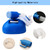 2000ML Portable Urinal for Men, Spill Proof Urine Bottles for Men, Thick Large Pee Bottle with Long Tube and Lid, for Hospital Car Home Toilet Travel Camping Blue, No Brush