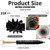 30 Feet Chimney Brush Cleaning Kit 4" Brush Head 23 Flexible Rods Compatible with Power Drill Particle Furnace Cleaning Brush, Ideal for Chimney, Fireplace, Flue, Dryer Vent & Sewage Pipe