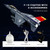 OTONOPI Fighter Jet Toy F-16 Toy Jets for Kids Military Plane Army Air Force Pull Back Fighter Toy diecast Metal Aircraft with Spray Effect Lights and Sounds for Boys Girls Age 3-12+ (F 16 Blue)