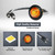 TMH 20 Pcs 3/4 Inch Side Marker Amber Lights with Connector Plug + 2 Pin Continuous Wire Harness Roll, Mix Pack for Plug and Play Hassle-Free Installation for Truck Trailer RV Pickup