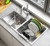 TESOT Adjustable Over Sink Dish Rack Stainless Steel Dish Drying Rack On Counter or in Sink, Rustproof