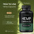 Hemp Oil Capsules Supplement | 120 Servings | Calm & Discomfort - Natural Stress and Immune Health w/Omega 3 6 9 - Made in USA