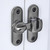 INIRET Barn Door Latches,Grey 90/180 Degree Gate Lock,Flip Gate Latches Hardware,Zinc Alloy Right Angle Door Lock Latch,Door Security Sliding Door Latch Lock fo Cabinets,Bathroom