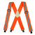 MELOTOUGH Reflective Safety Men's Industrial Strength Suspenders Partial Elastic Tradesperson's Suspenders 2 inch Wide Tool Belt Suspenders (Reflective Orange)