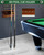 EXTCCT Wall Mount Pool Stick Holder - Billiards Pool Cue Rack Hardwood Pool Cue Set Holder for 6 Cues Sticks Storage Pool Table Accessories Equipment Organizer