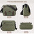Canvas Messenger Bag for Men Women,Travel Satchel Shoulder bag 15.6 Inch Laptop Bags Business(Green-Upgrade)