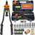 FOREVTL Rivet Nut Tool Kit, 16-Inch Rivnut Tool Kit with 13 Metric and SAE Mandrels, Manual Nutsert Tool with 150Pcs Rivnuts Assortment Kit for DIY, Auto & Metal Repairs