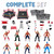 ToyVelt Ring Playset with 32-Piece 2" Wrestling Action Figures for Boys 8-12 Playset, Safe and Durable Toys, Comes with Wrestling Ring, Realistic Action Figures