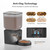 Automatic Dog Feeder - 8L/34 Cups Large Capacity Automatic Cat Food Dispenser with LCD Screen, Large Food Tray, Battery Operated, Timed Cat Feeder, Up to 50 Portions 6 Meals Per Day, Keeps Fresh