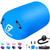 Air Roller Gymnastics Barrel, Inflatable Gymnastics Air Roller Inflatable Air Gymnastics Mat with Electric Pump for Yoga Cheerleading Training Home Outdoor Use (39x24inch Blue)