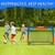 2 Pack 4' x 3' Soccer Goal Net Set, Pop Up Kids Practice Soccer Goals for Indoor and Outdoor.Portable Soccer Net with Carrying Bag & Ground Pegs, Perfect for Backyard, Field, Court (Red and Blue)