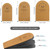 Makryn Adjustable Orthopedic Heel Lift for Leg Length Discrepancies and Heel Pain,Sports Injuries,and Achilles tendonitis,Height Increase Insoles (Brown, Medium(Single Lift))