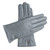 Downholme Touchscreen Leather Cashmere Lined Gloves for Women (Gray, M)