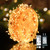 Dailyart Fairy Lights Plug in, 500 Led with Remote 42Ft Small Warm String Lights with Timer Long Twinkle Waterproof String Fairy Lights for Bedroom Outdoor Indoor Decor,Gold Wire