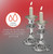 Ner Mitzvah Reusable Metal Candlestick Liners and Drip Guards - Safety Pin Holds Candles in Place - Nickel Plated Protector Bobeches - Silver - 2 Pack